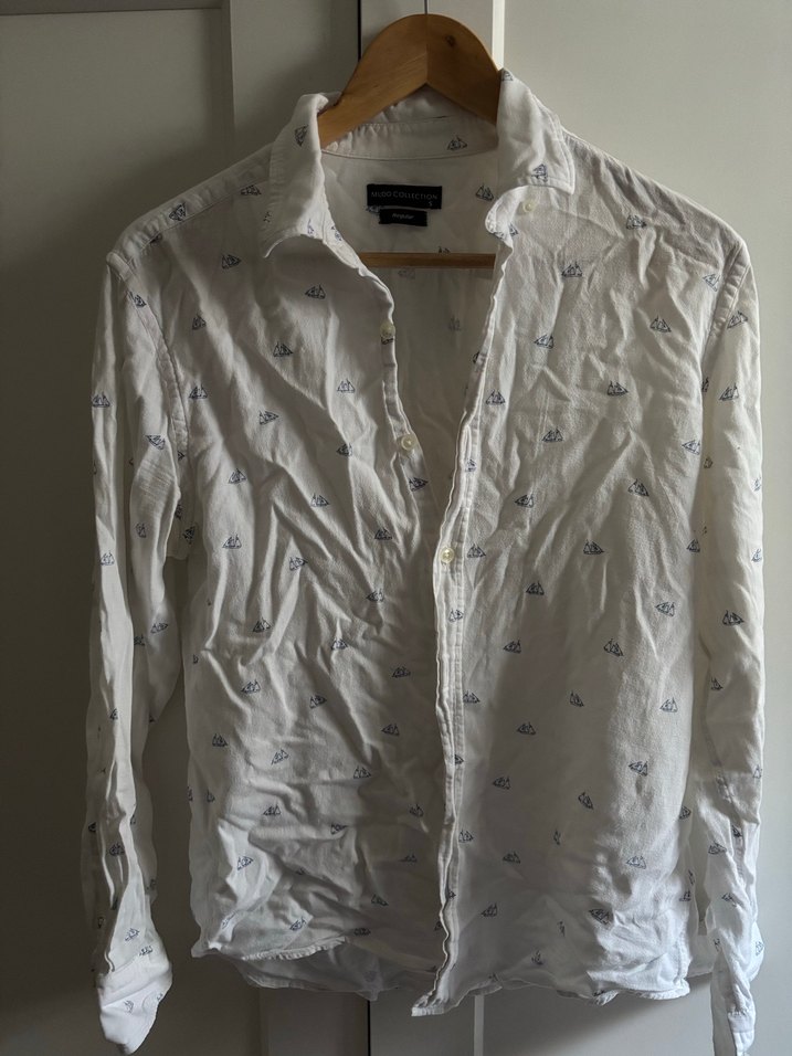 Mudo Regular Fit Keten Gömlek - Görsel 4