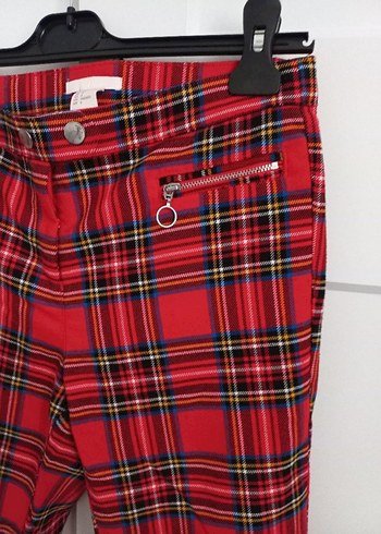 H&M Ekose Pantolon - Görsel 5
