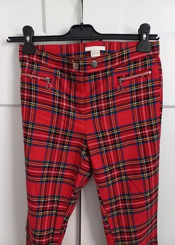 H&M Ekose Pantolon - Görsel 7