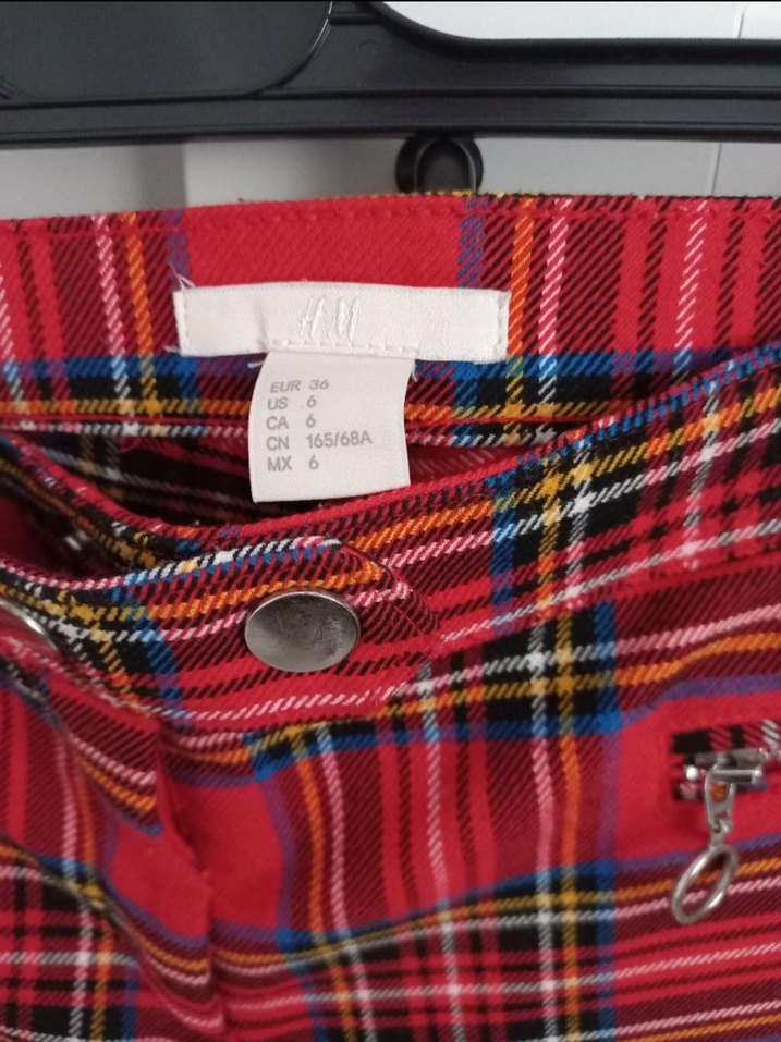 H&M Ekose Pantolon - Görsel 4