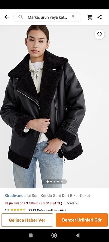 Stadivarius biker mont