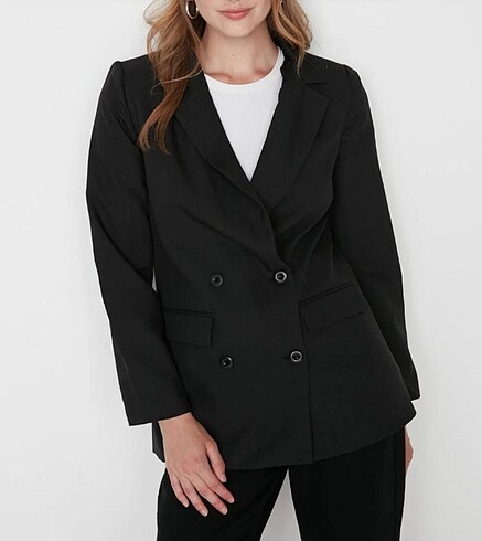 Siyah blazer ceket
