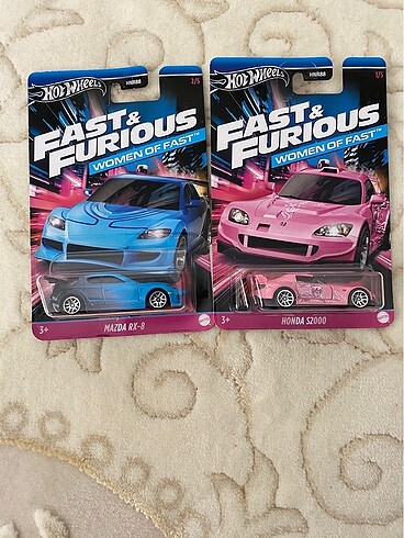 HOT WHEELS HIZLI VE ÖFKELİ SERİSİ HONDA S2000 ve Mazda rx8