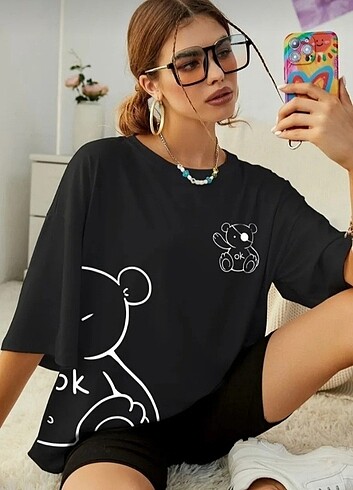 Oversize sıfır tişört
