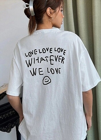 s Beden Oversize sıfır tişört