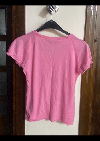 Pembe Kadın Kısa Kollu Tişört S beden - Görsel 2