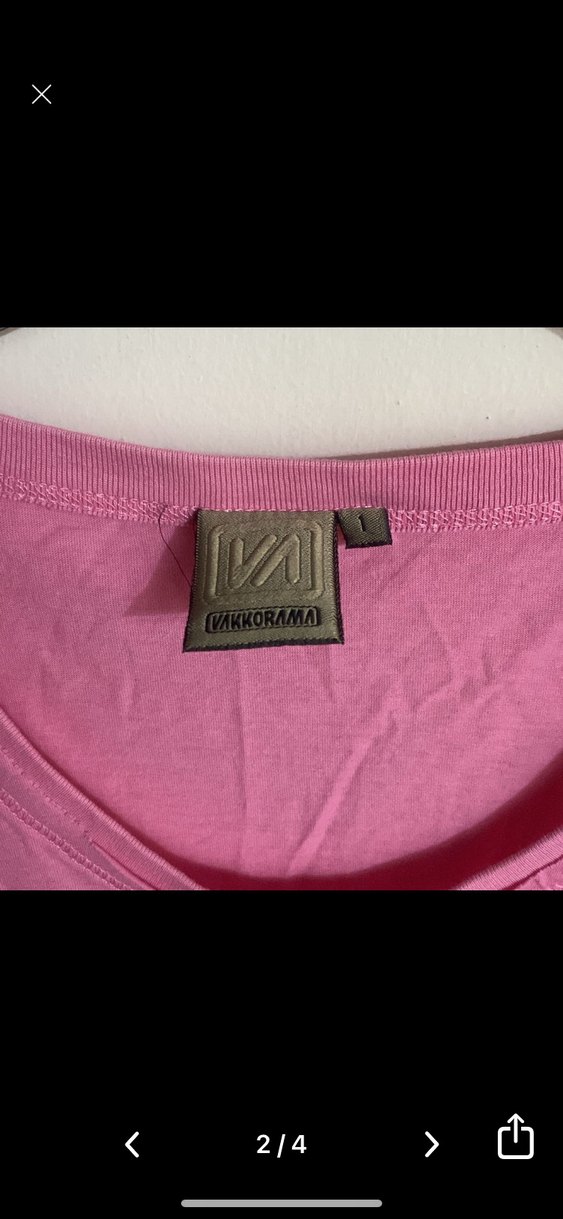 Pembe Kadın Kısa Kollu Tişört S beden - Görsel 3