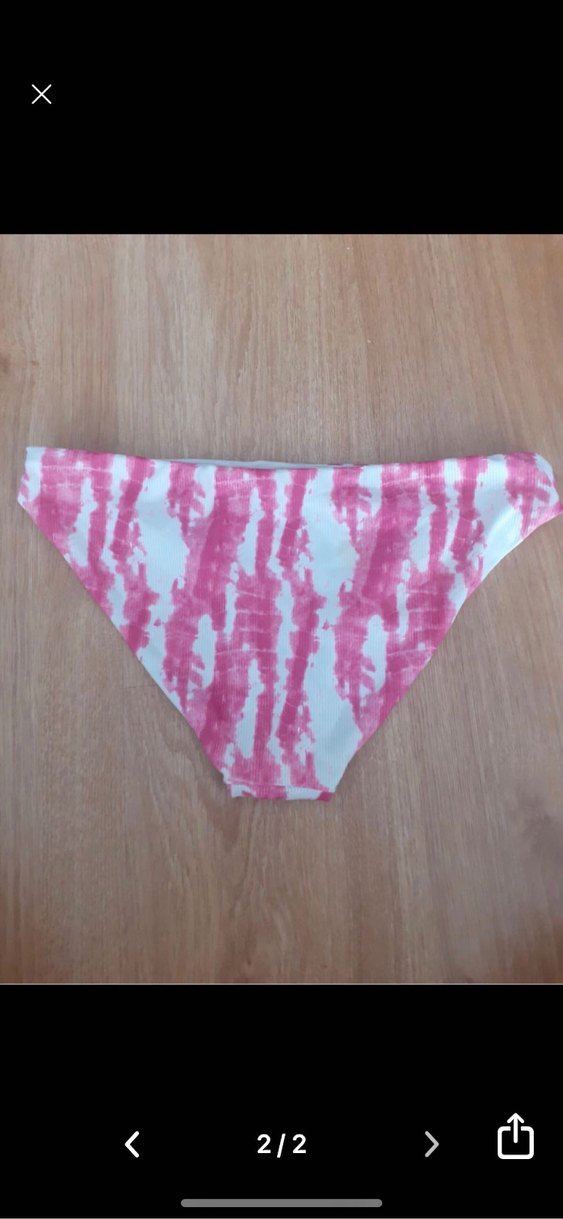 Pembe Batik Desenli Kadın Bikini Altı - Görsel 2