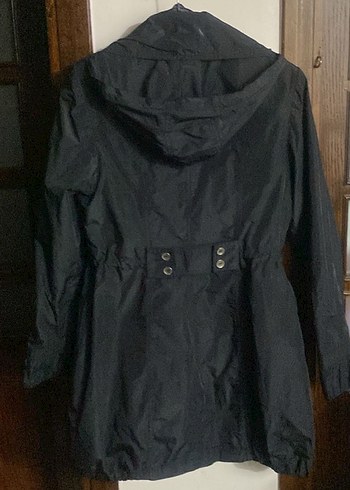 Siyah Fermuarlı Kadın Midi Ceket 36 beden - Görsel 2