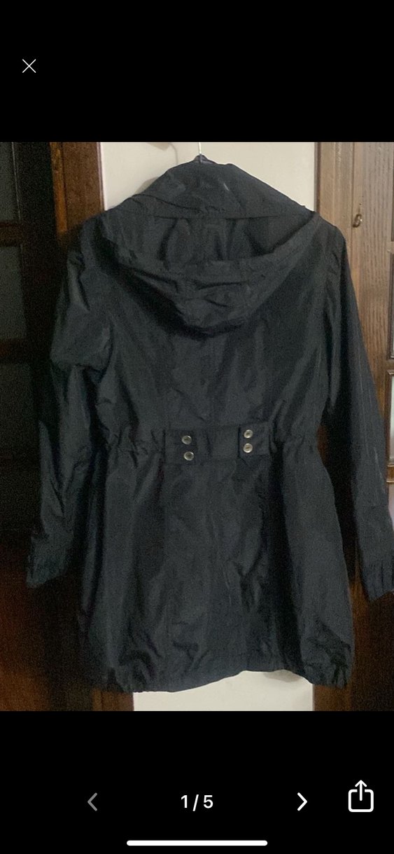 Siyah Fermuarlı Kadın Midi Ceket 36 beden - Görsel 2