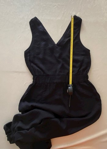 Siyah V Yaka Kemerli Midi Tulum - Görsel 3