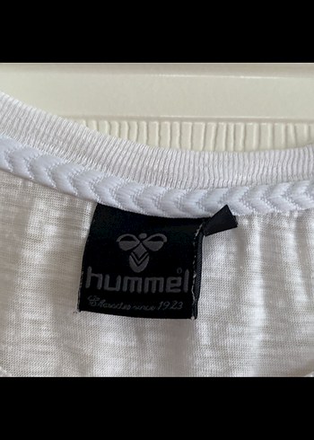 Hummel Baskılı Beyaz Keten Tişört S beden - Görsel 4