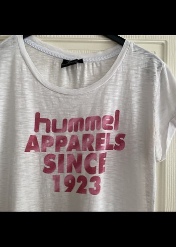 Hummel Baskılı Beyaz Keten Tişört S beden - Görsel 2