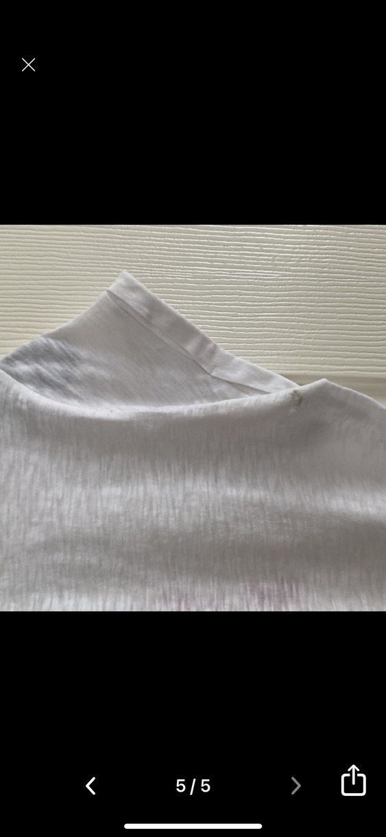 Hummel Baskılı Beyaz Keten Tişört S beden - Görsel 5