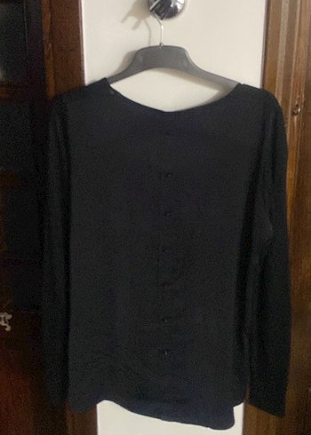 Siyah Uzun Kollu Basic Kadın Kazak M - Görsel 2