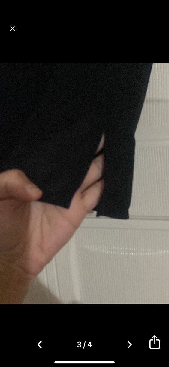 Şifon  Siyah  Kadın bluz M beden - Görsel 3