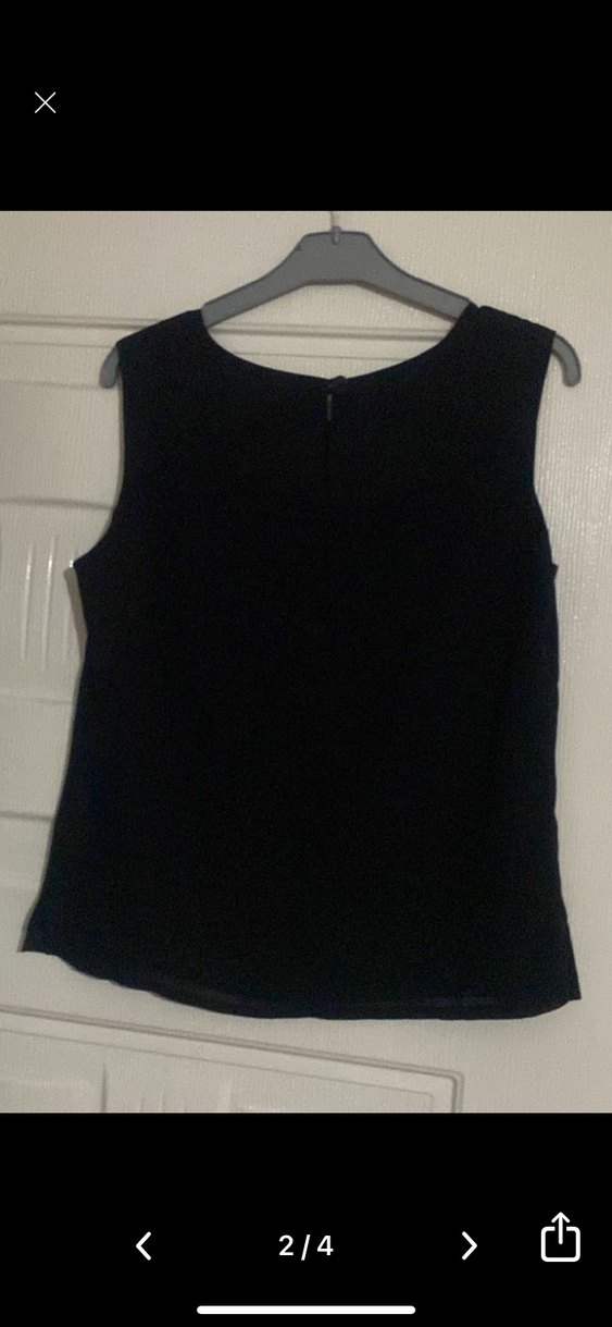 Şifon  Siyah  Kadın bluz M beden - Görsel 2