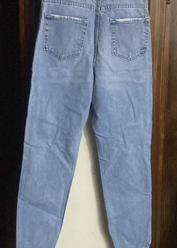 Pastel Bağcıklı Rahat Kesim Kadın Jean 26 - Görsel 2