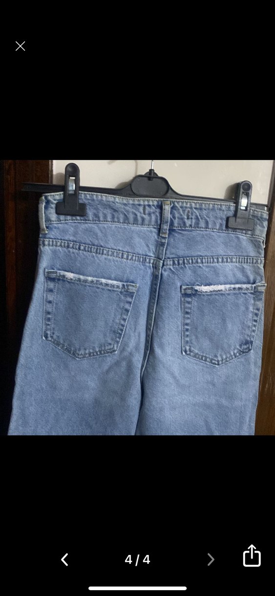 Pastel Bağcıklı Rahat Kesim Kadın Jean 26 - Görsel 4