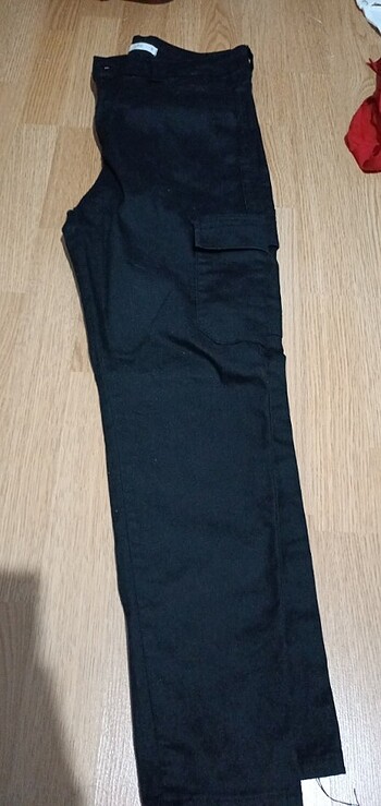 Siyah DeFacto kargo pantolon az kullanılmış 42 beden