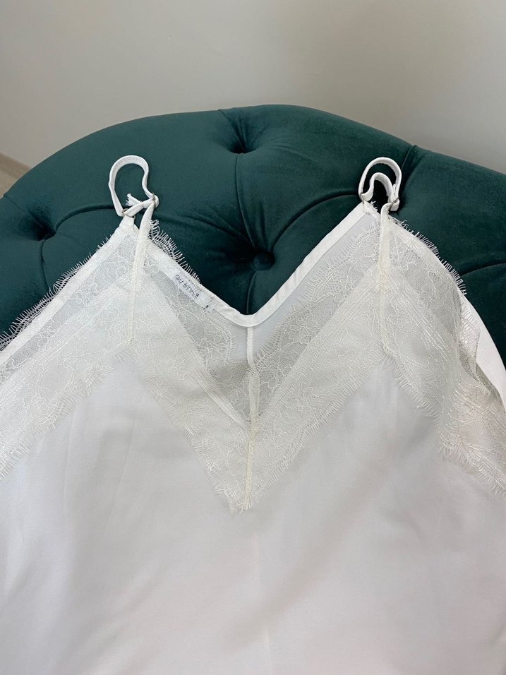 Dantelli kadın bluz - Görsel 3