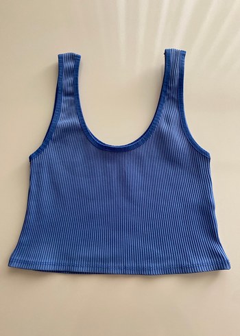 Mavi Kadın Crop Top, Kolsuz, Basic - Görsel 2