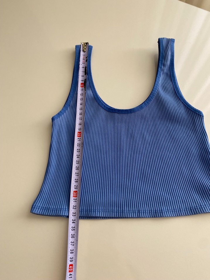 Mavi Kadın Crop Top, Kolsuz, Basic - Görsel 3