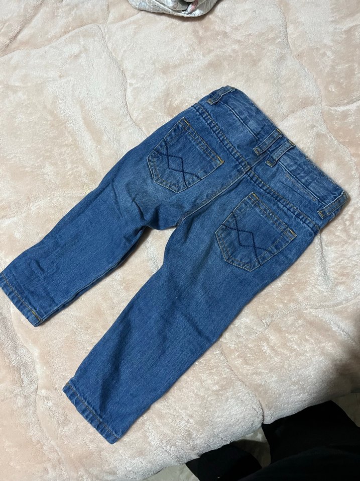 Düğmeli Erkek Kot Pantolon, - Görsel 3