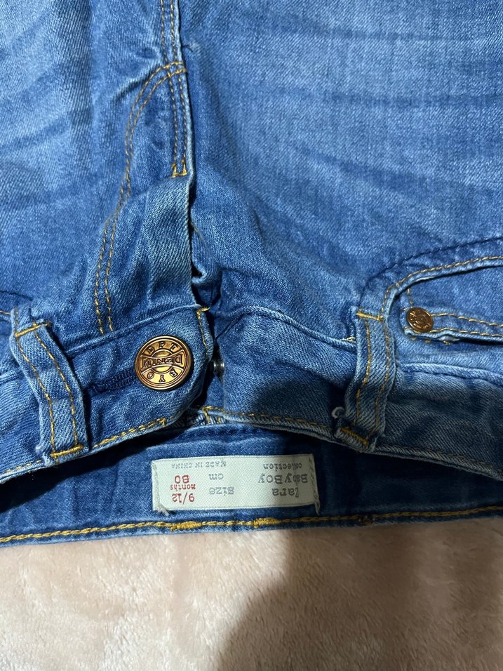 Düğmeli Erkek Kot Pantolon, - Görsel 2