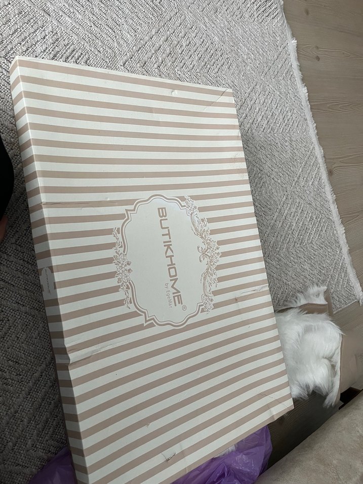 Krem yatak örtüsü - Görsel 2