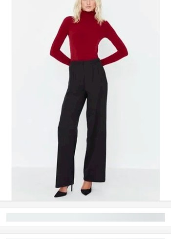 Kadın Salaş Kumaş Pantolon - Görsel 2