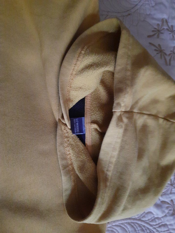 Erkek Çocuk Kapüşonlu Sarı Gri Siyah Sweatshirt - Görsel 4