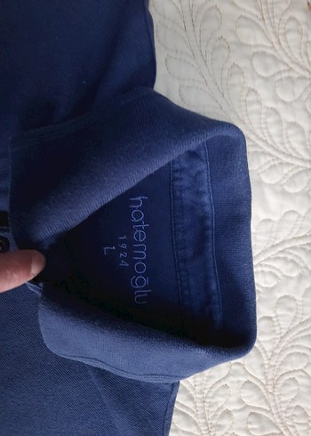 HATEMOGLU Lacivert Erkek Kısa Kollu Polo T-Shirt (L)/İyi durumda - Görsel 3