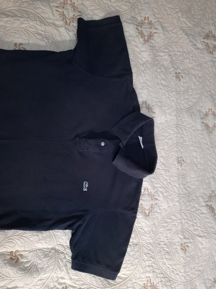 LACOSTE Erkek Siyah Kısa Kollu Polo Tişört (NO:5) - Görsel 3