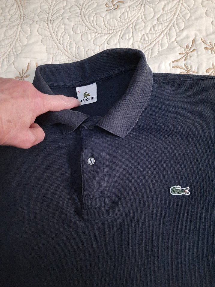 LACOSTE Erkek Siyah Kısa Kollu Polo Tişört (NO:5) - Görsel 2