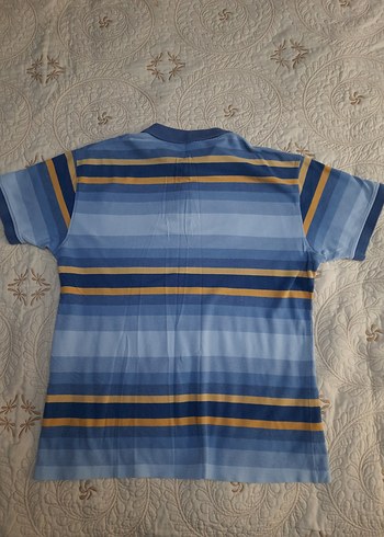 LACOSTE Mavi Çizgili K.K Polo T-Shirt (XXL) - Görsel 7