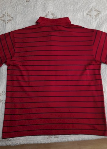 CUBE Kırmızı Çizgili Erkek Polo Tişört (XL) - Görsel 4