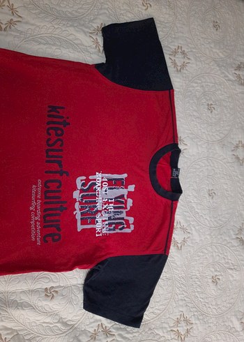 QULVER Kırmızı Lavivert K.K Erkek T-Shirt (XL) - Görsel 2