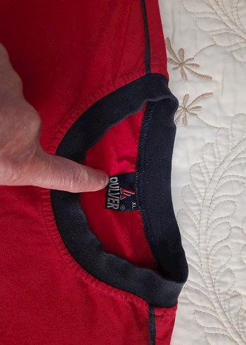 QULVER Kırmızı Lavivert K.K Erkek T-Shirt (XL) - Görsel 4