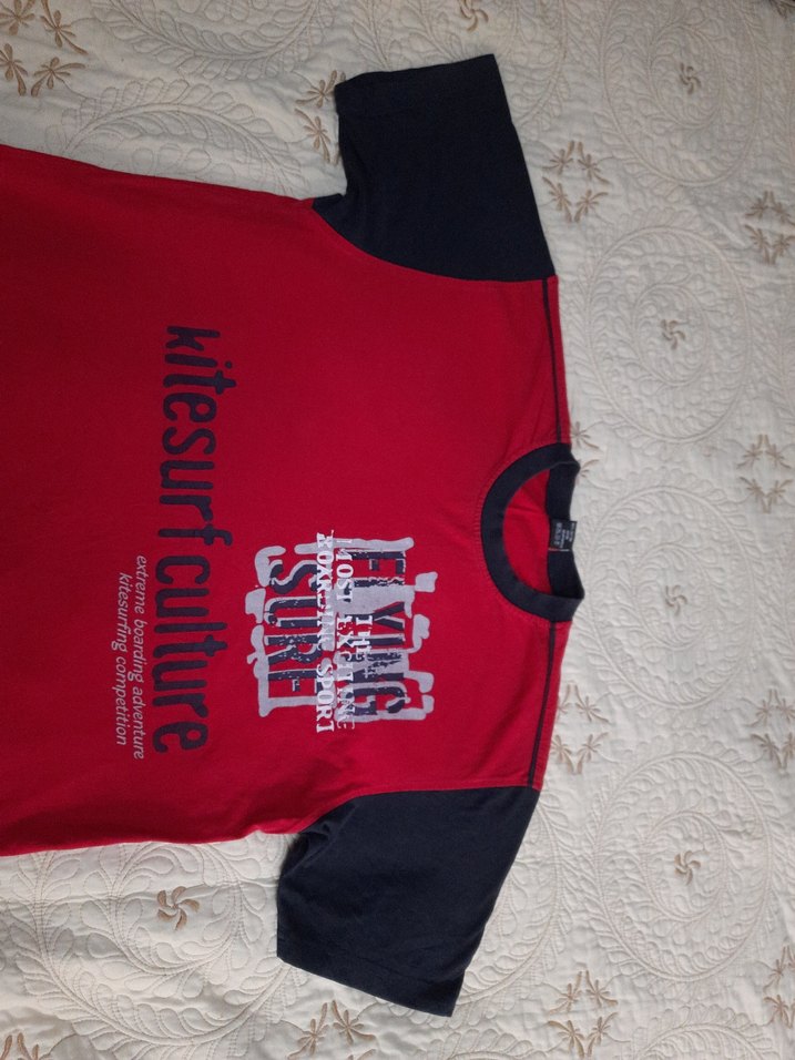 QULVER Kırmızı Lavivert K.K Erkek T-Shirt (XL) - Görsel 2