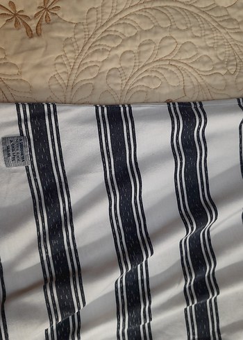 DeFacto Lacivert-Beyaz Çizgili K.K Tişört (3XL) - Görsel 9