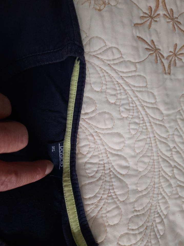 DeFacto Lacivert-Beyaz Çizgili K.K Tişört (3XL) - Görsel 3