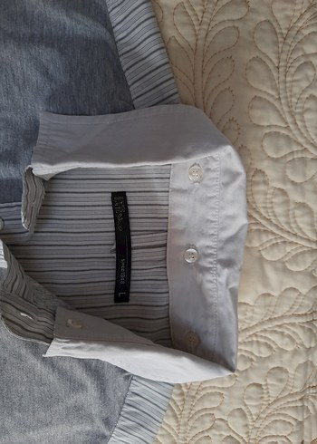 LTB Gri K.K Düğmeli Erkek GÖMLEK/T-SHIRT(L) - Görsel 4