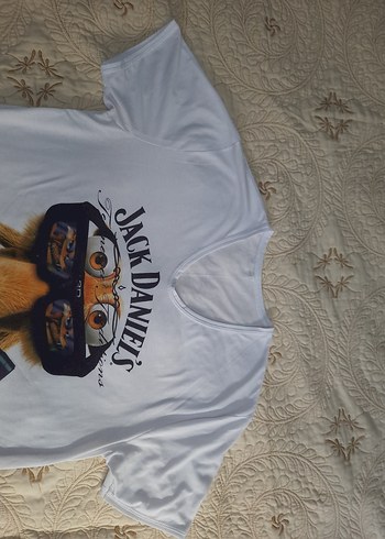 Jack Daniel's Baskılı VYaka Beyaz Tişört(XL/XXL) - Görsel 2