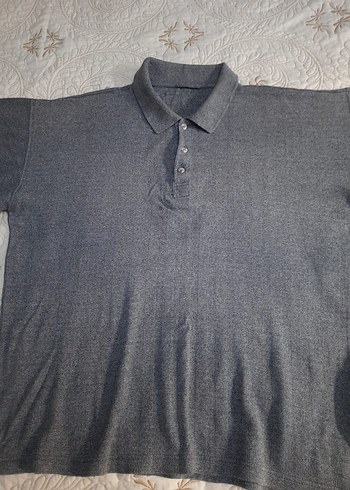 NO NAME Gri Kısa Kollu Erkek Polo Tişört(2XL/3XL) - Görsel 4