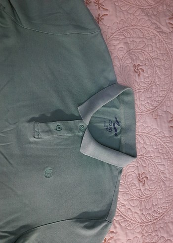 COLIN'S Yeşil Düğmeli Kısa Kollu Polo T-Shirt (XXL) - Görsel 5
