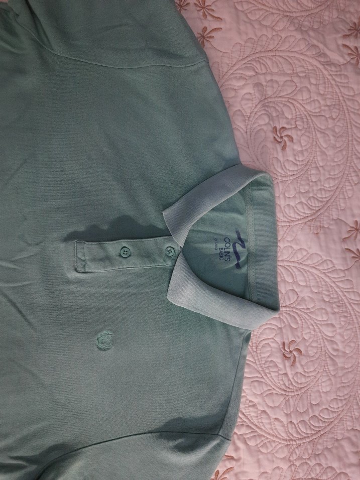 COLIN'S Yeşil Düğmeli Kısa Kollu Polo T-Shirt (XXL) - Görsel 5