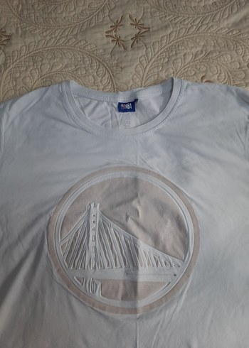 DeFacto NBA Beyaz Baskılı Keten Erkek Tişört (3XL) - Görsel 2