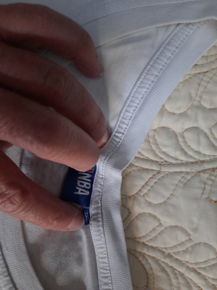 DeFacto NBA Beyaz Baskılı Keten Erkek Tişört (3XL) - Görsel 3