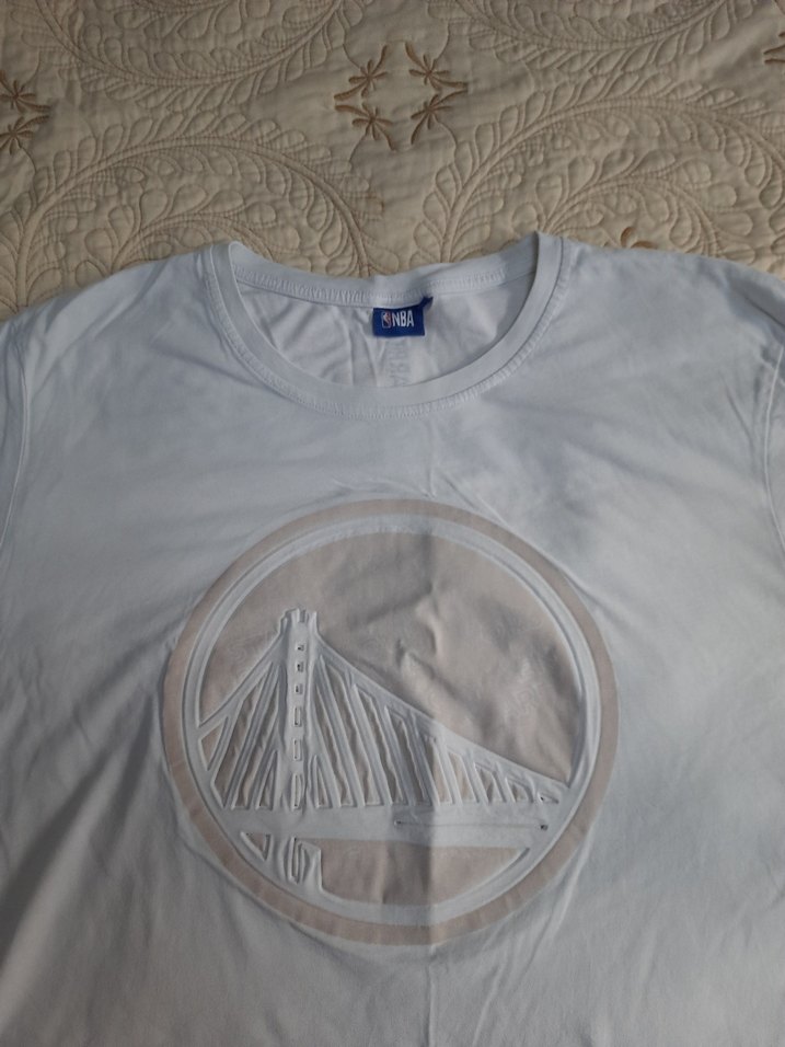 DeFacto NBA Beyaz Baskılı Keten Erkek Tişört (3XL) - Görsel 2